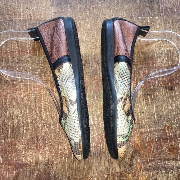 Arche France Lamour Ballerina Flat Snake Copper Leather Ballet Shoe EU 38 VGC - Picture 5 of 10